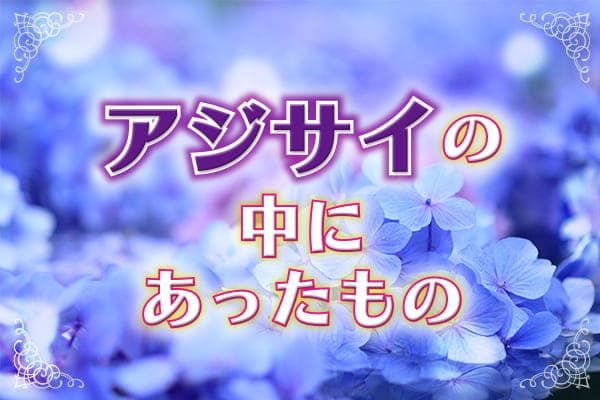 アジサイの中にあったもの