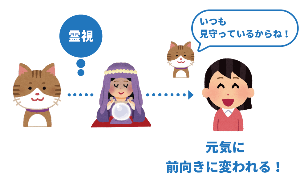 図解：ペットの霊視