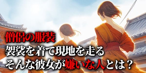 僧侶の服装:袈裟を着て現地を走る そんな彼女が嫌いな人とは?